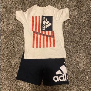 Adidas matching short set